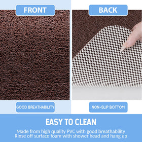 Hargiis bath mat foot massage texture gently exfoliates feet