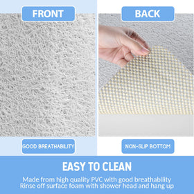 Hargiis bath mat in kitchen or entry application for wet-area safety.