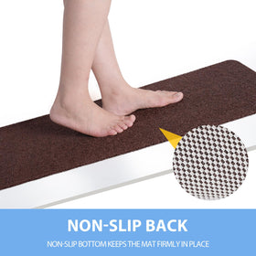 Hargiis non-slip bath mat drain holes enable quick water flow