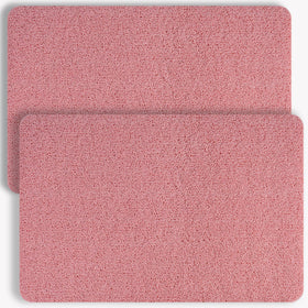 Hargiis non-slip bathtub mat in pink 24x16 offers secure footing on wet surfaces.