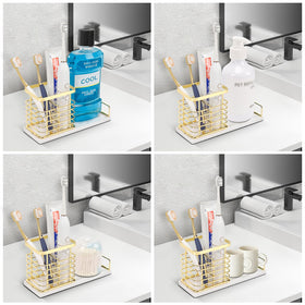 Rustproof construction ensures long-lasting bathroom organization.