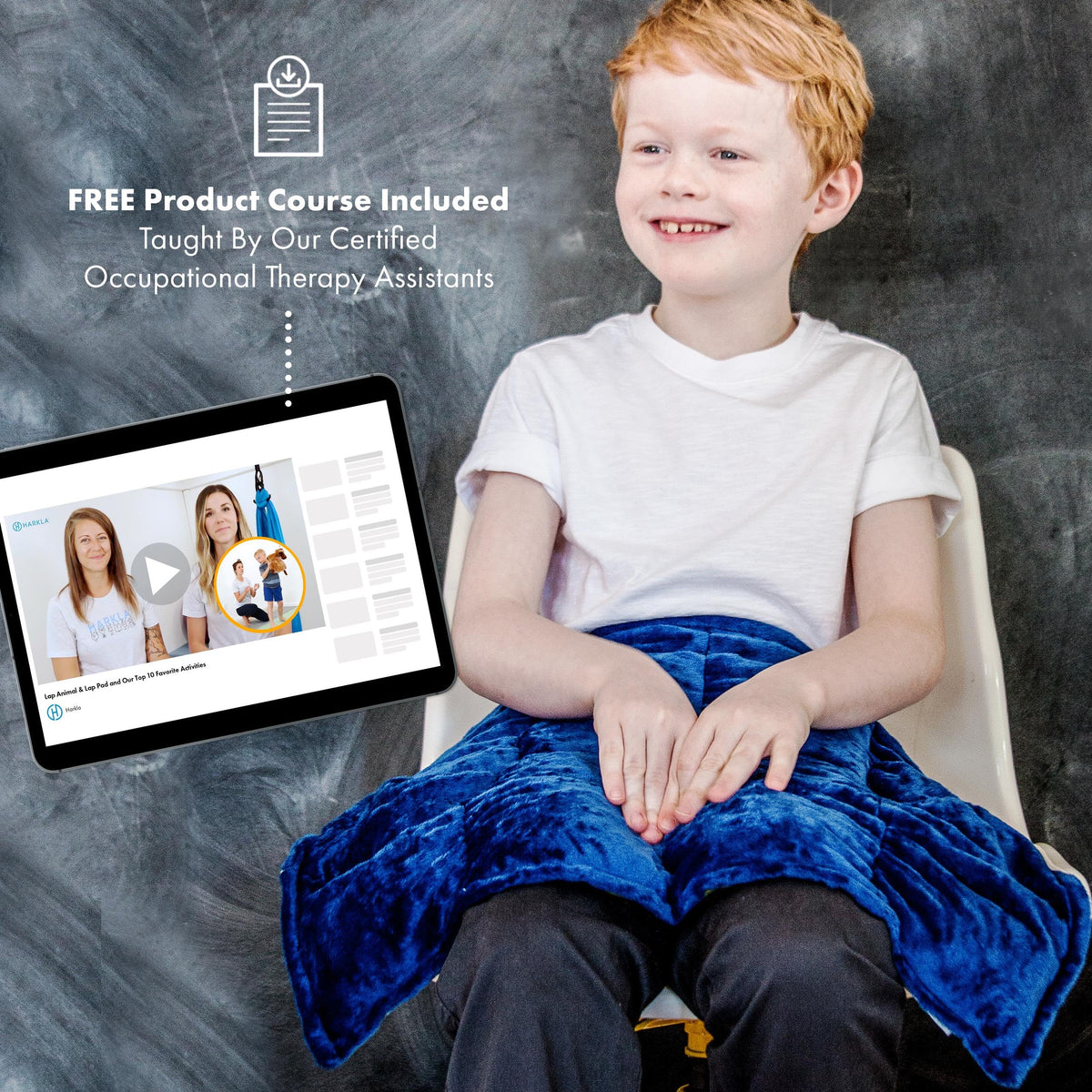 Durable care guide and storage for the Harkla Lap Pad