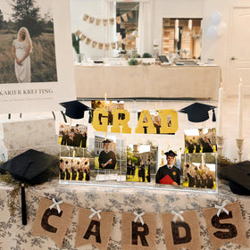 Harloon dual-grid photo display organizes graduation memories neatly