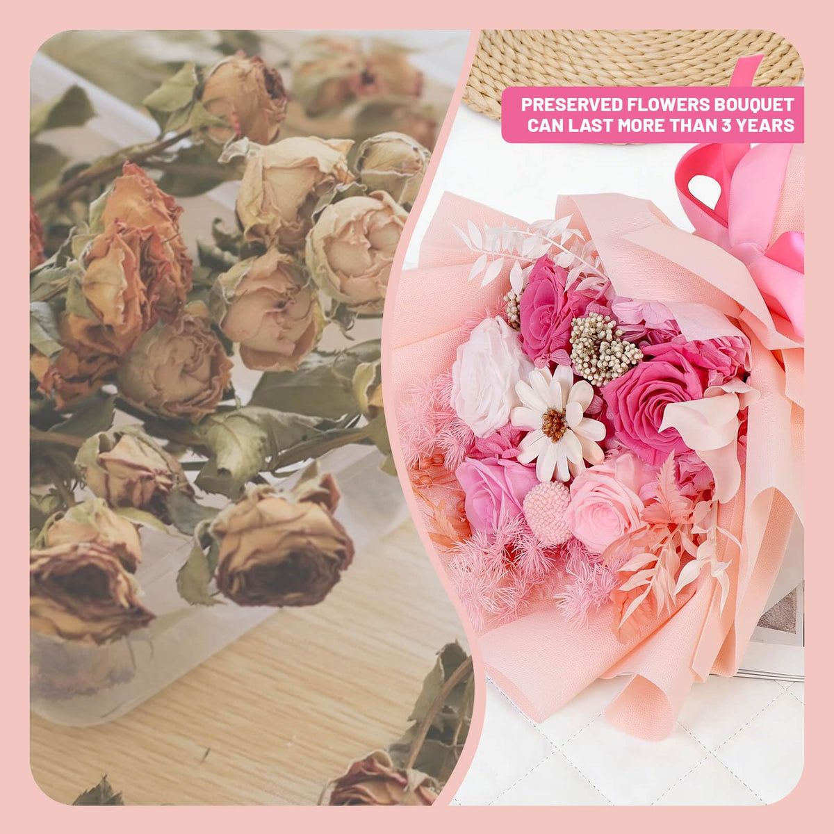 Harmolia elegant rose-hydrangea arrangement ideal for celebrations and decor.