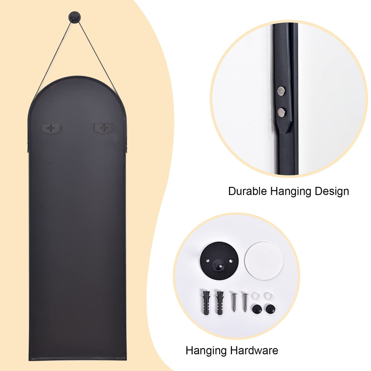 HARRITPURE versatile mirror enhances cafes or shops with stylish focal decor