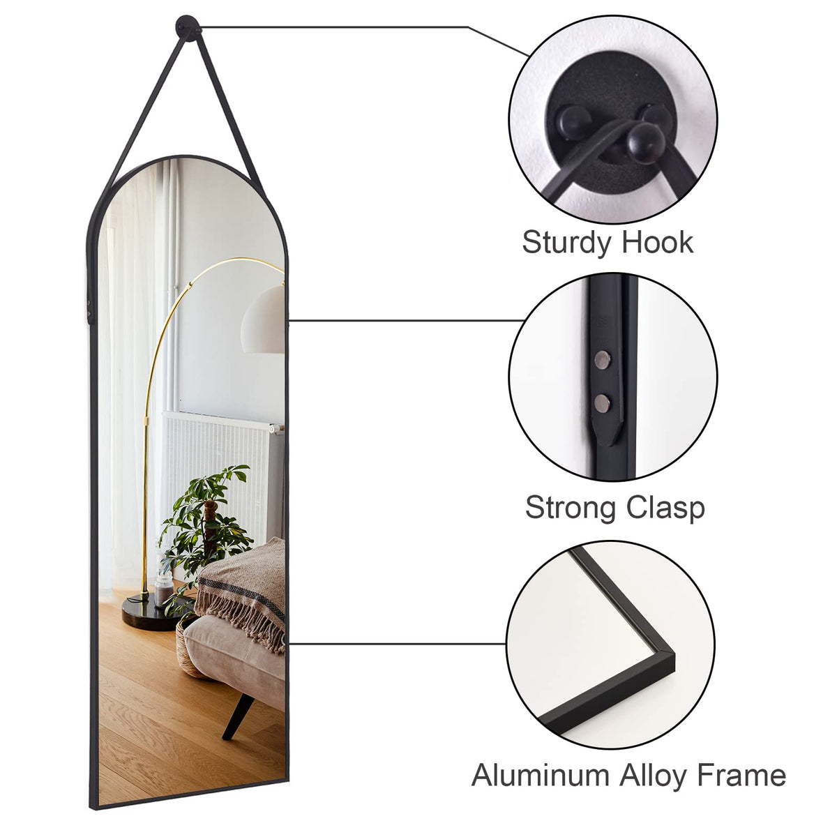HARRITPURE wall-mount hardware included enables quick, secure installation