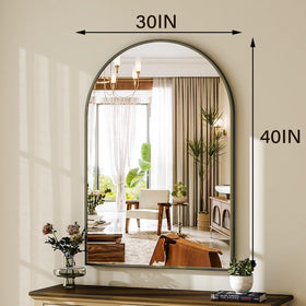 HARRITPURE bathroom arc mirror suits showers and damp areas