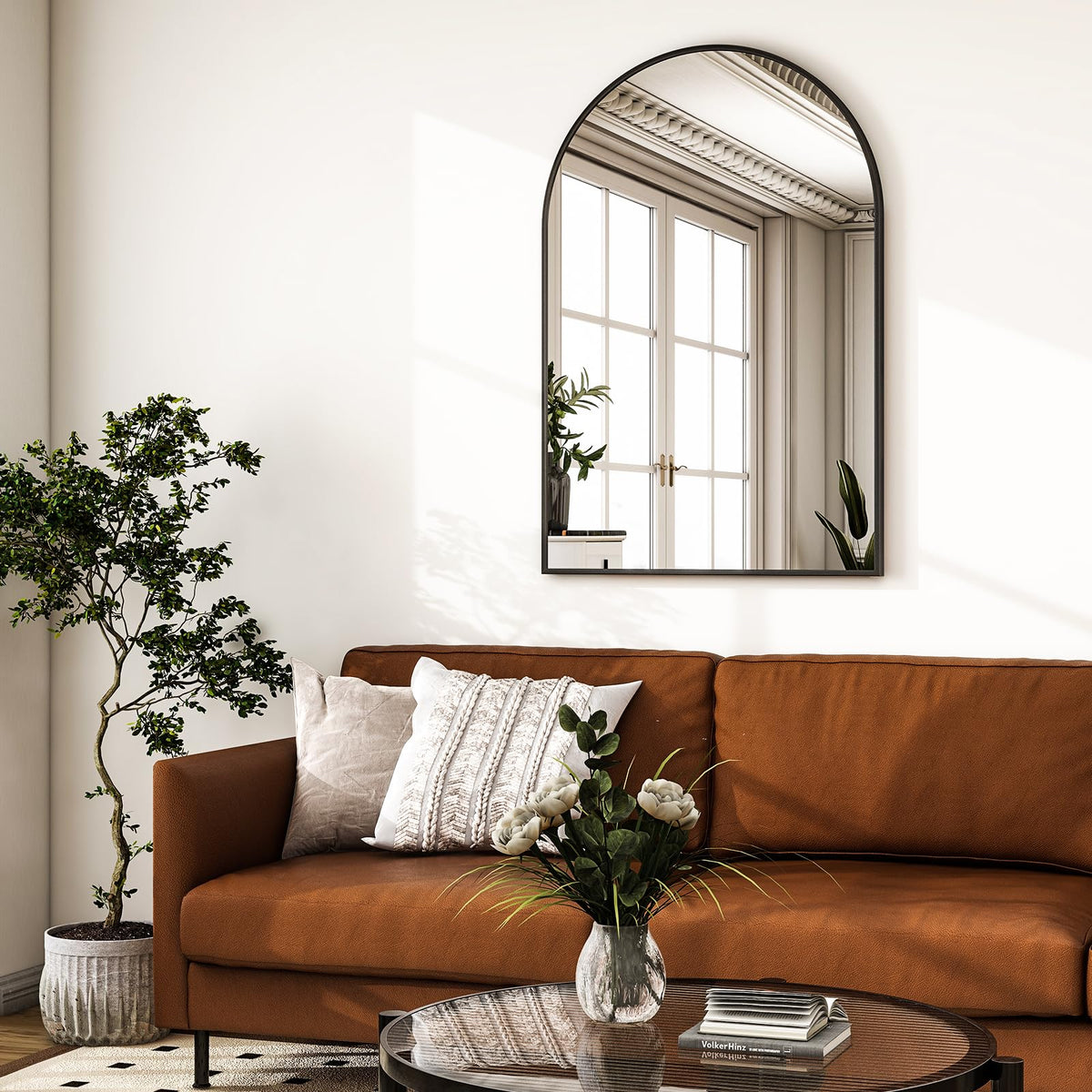 HARRITPURE entryway mirror brightens hallways and creates space