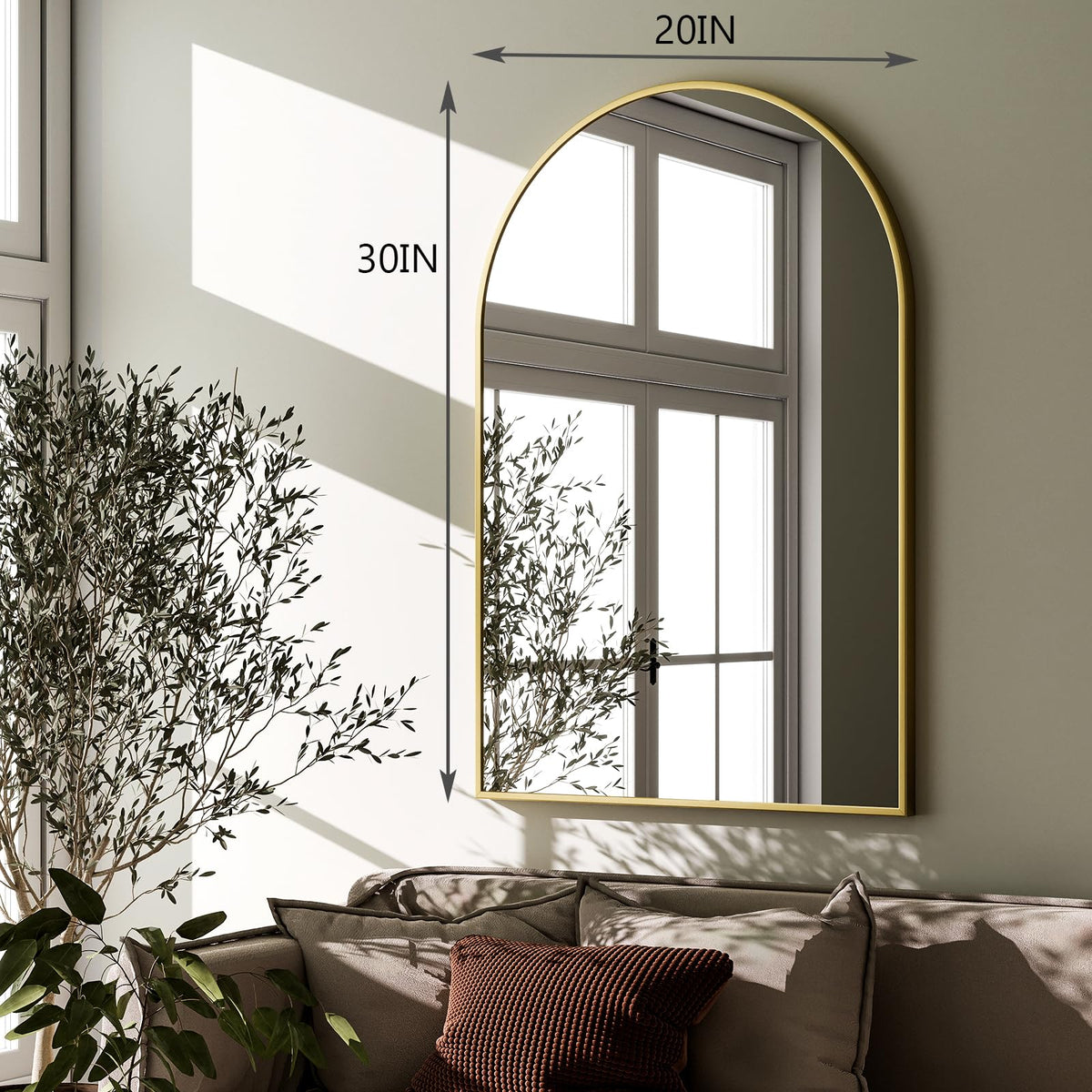 HARRITPURE living room and entryway mirror adds versatile style