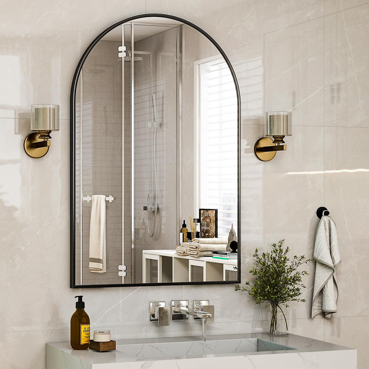 HARRITPURE multiroom arch mirror adapts to many spaces