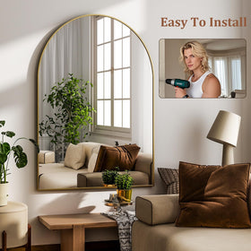 HARRITPURE premium arch mirror upgrade elevates compact spaces with elegance