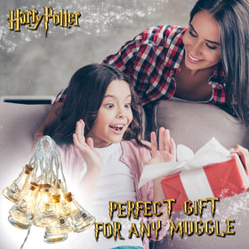 Harry Potter potion bottle lights add magical glow to a desk setup.