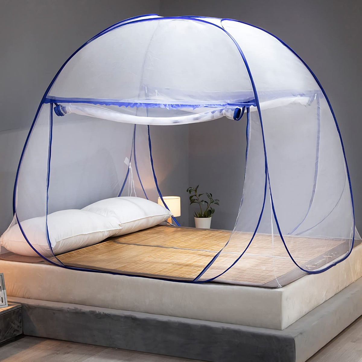 HARWAVE Mosquito Net for Bed folded 12in offers portable travel protection