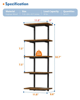 Harwaya gift-worthy shelf unit suitable for housewarming, holidays, or new space.