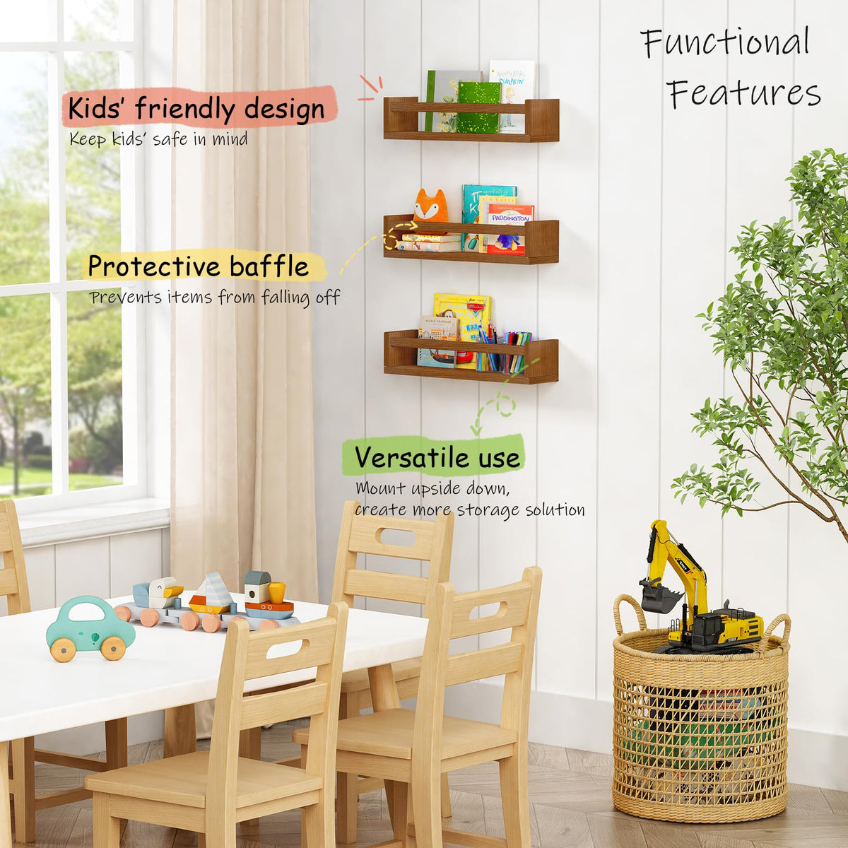 Harwaya includes mounting hardware and level for quick, secure installation.