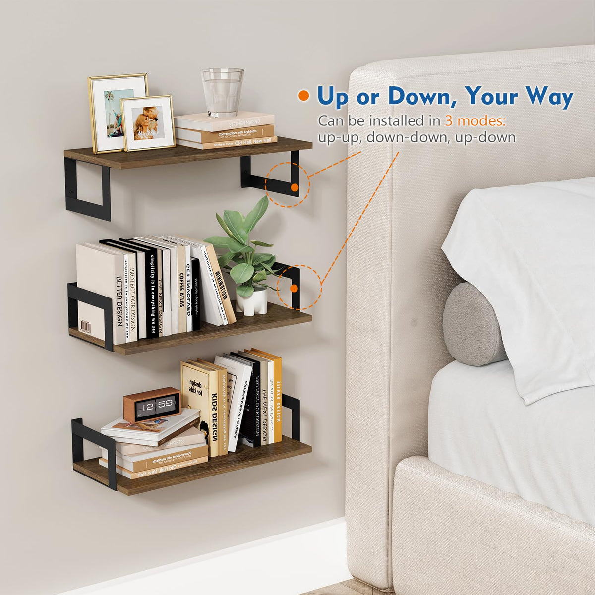 Harwaya set ships with hardware and clear instructions for quick setup