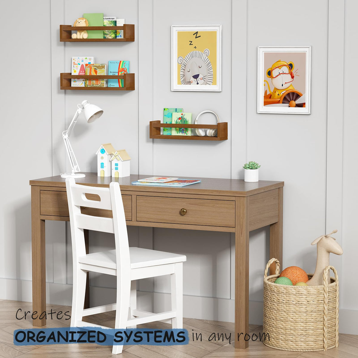 Harwaya solid pine wood construction highlights durability and natural texture.