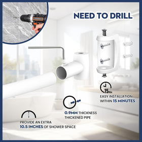 Haryaers drill installation guide explains wall mounting steps