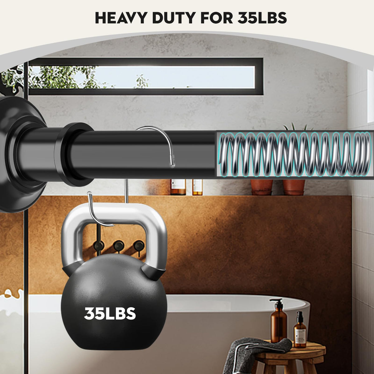 Haryaers no-drill installation with clear steps for quick setup.