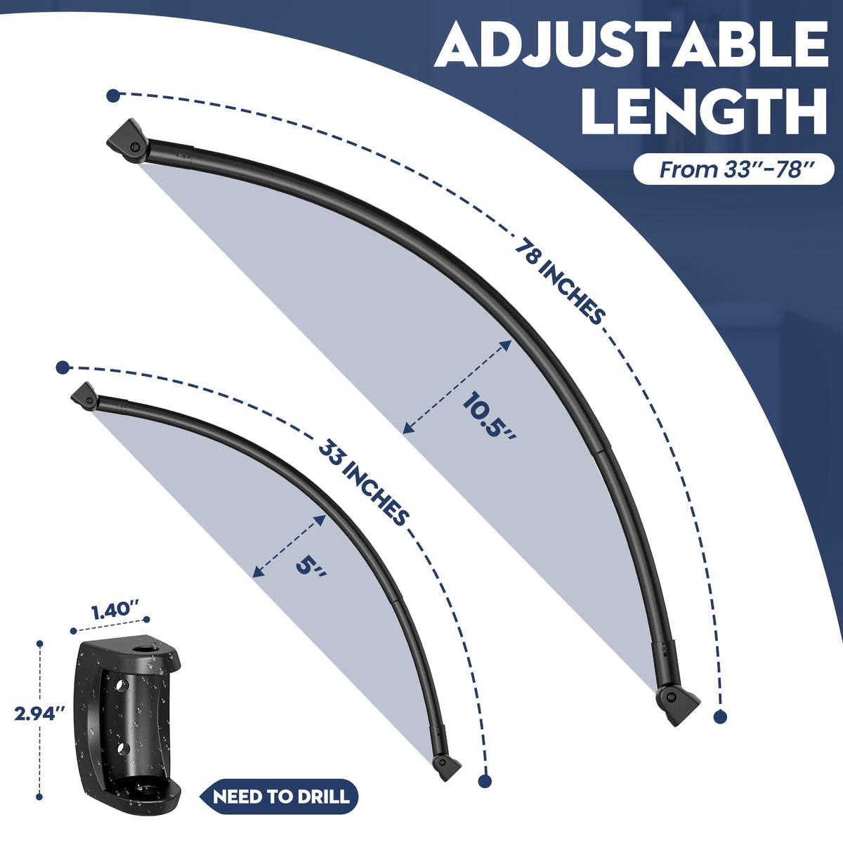 Haryaers rust-proof finish keeps the rod looking new in humidity