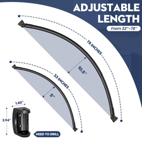 Haryaers rust-proof finish keeps the rod looking new in humidity