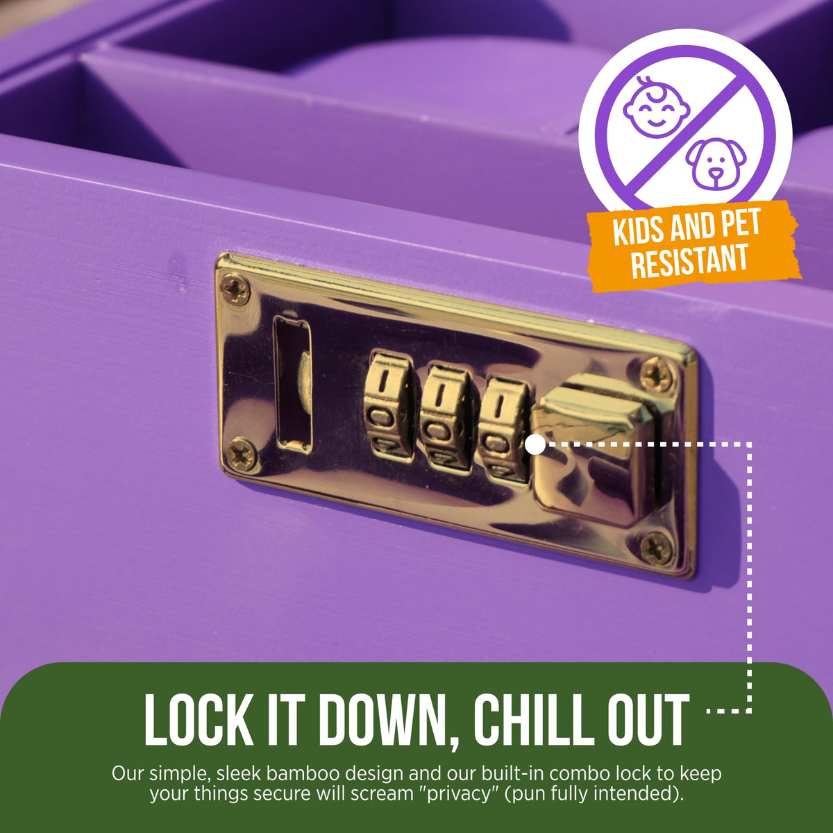 HASHSTASH portable wooden lock box doubles as decorative storage.