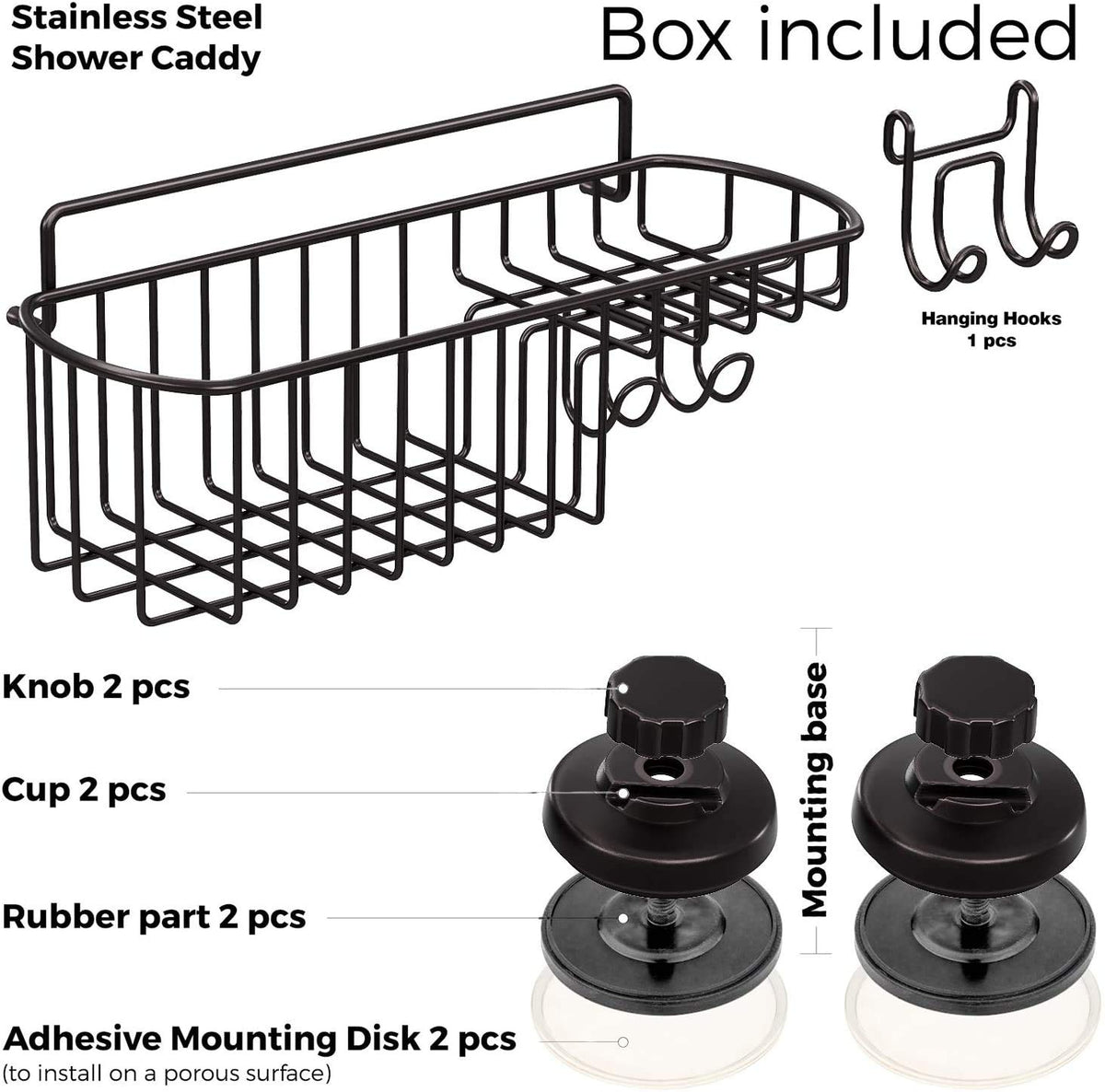 HASKO SS304 stainless steel construction resists corrosion in humid bathrooms.