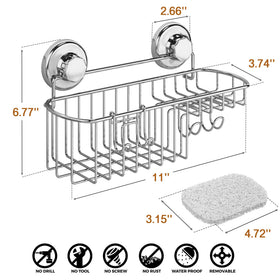 HASKO suction cup on smooth surfaces keeps items stable and accessible.