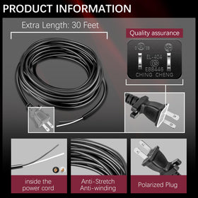 HASMX replacement cord built with durable materials for regular use.