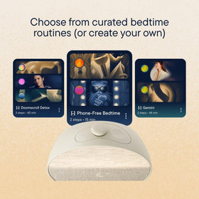 Hatch Restore 3 Cocoa showcasing customizable routines for evenings