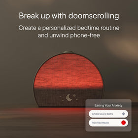 Hatch Restore 3 Cocoa soft ambient light in a cozy bedroom