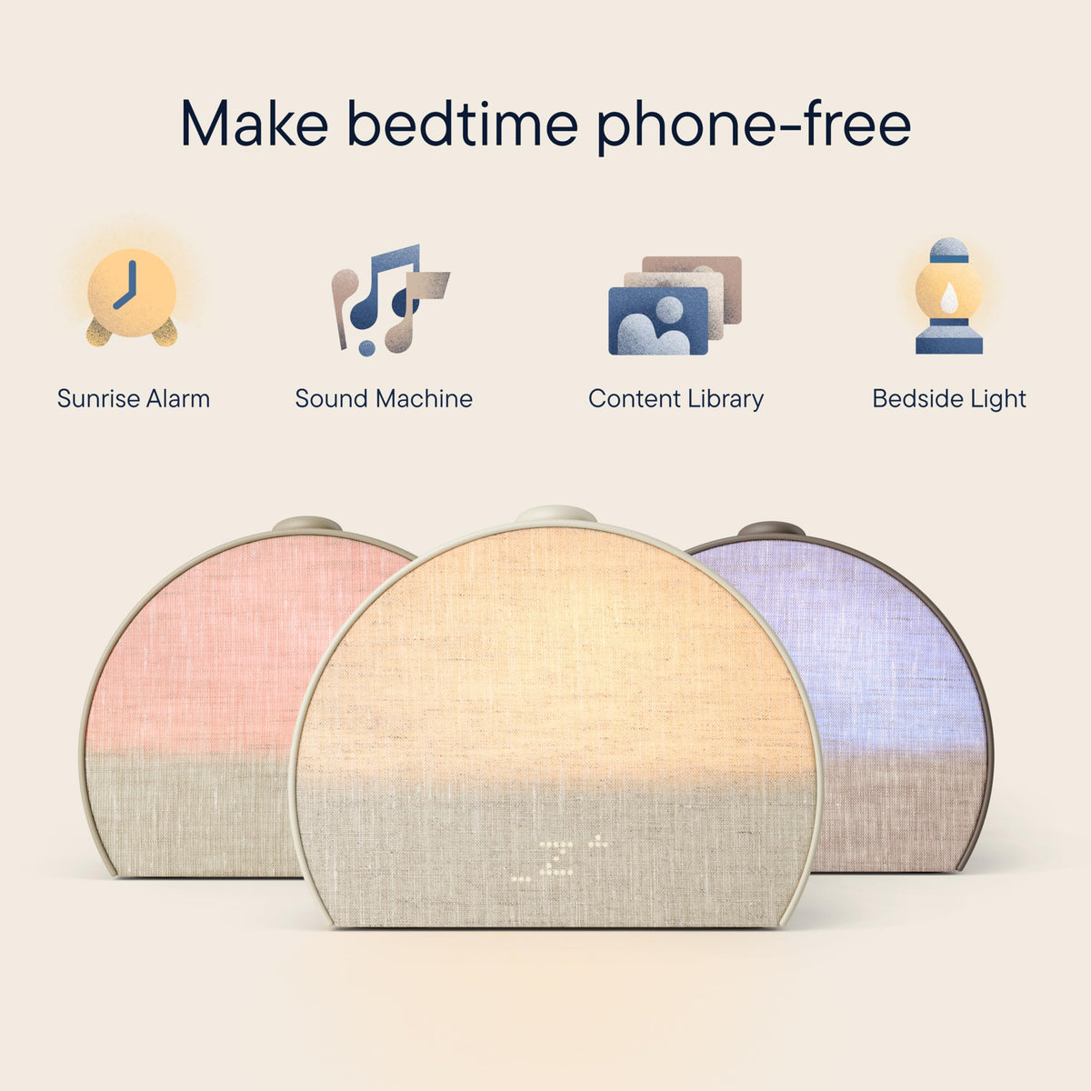 Hatch Restore 3 Cocoa emitting calm sounds for bedtime ambiance