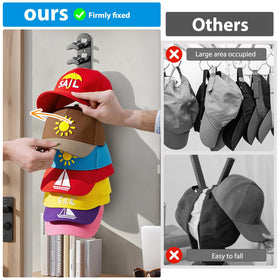 Versatile mounting on doors, walls, or closets saves space.