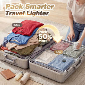 Hatisan space-saver vacuum bags packing more into a suitcase