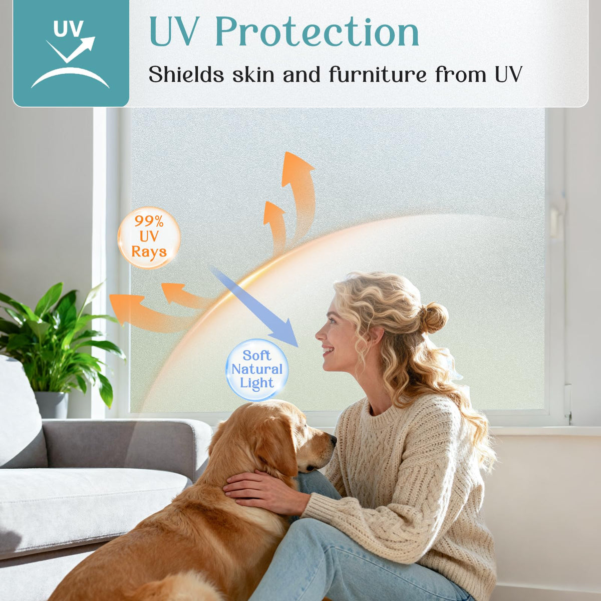 Haton bathroom door glass film for privacy and light