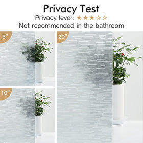 Haton bathroom privacy film maintains brightness while shielding privacy.