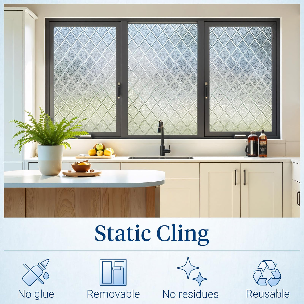 Haton privacy film balances privacy with natural daylight for home offices.