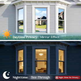 Haton one-way window tint silver reflective reduces glare while letting light in