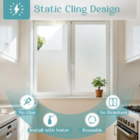 Haton premium vinyl privacy film with anti-glare for softer light
