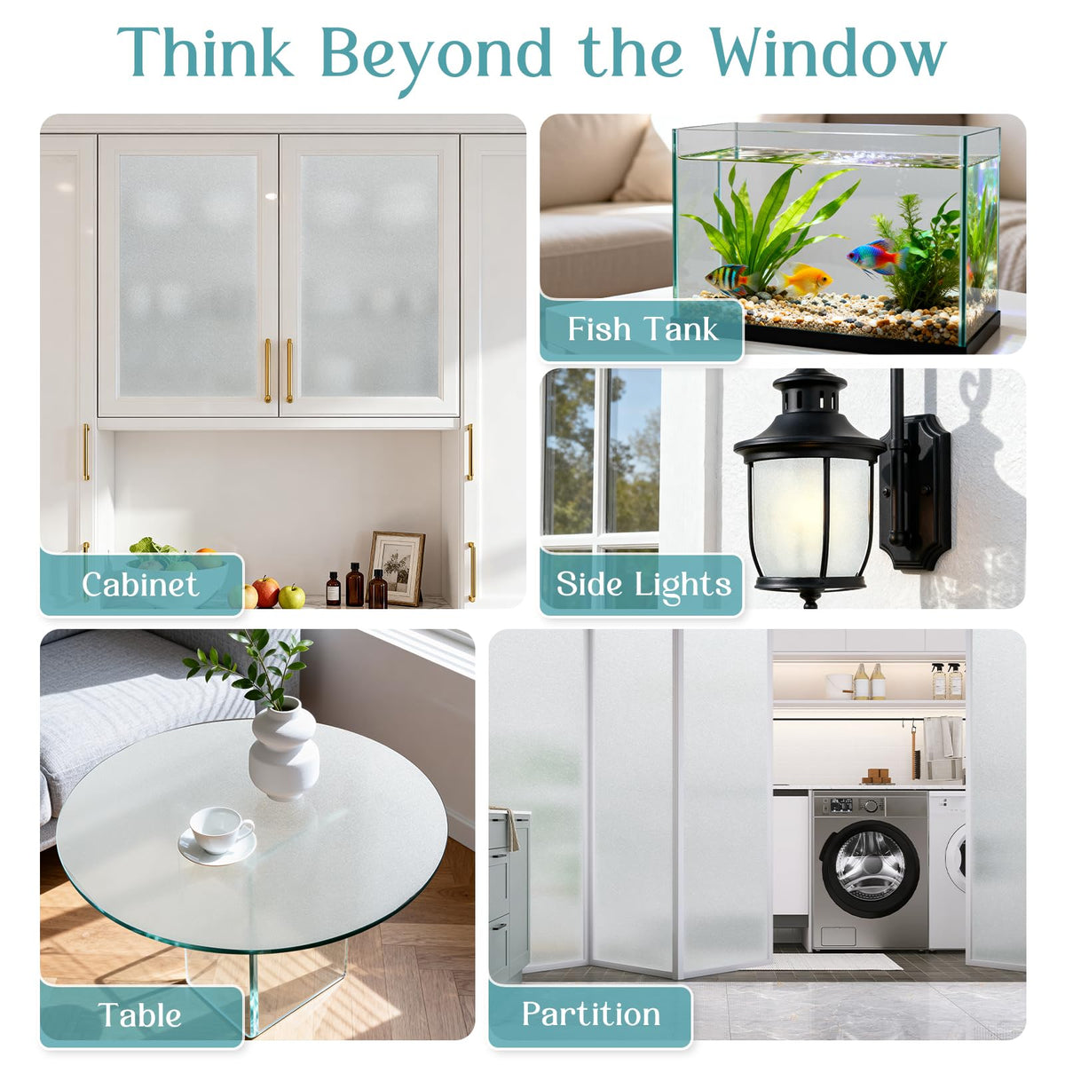 Haton shower enclosure privacy film for soft light