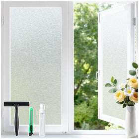 Haton window privacy film with frosted glass texture for day and night privacy