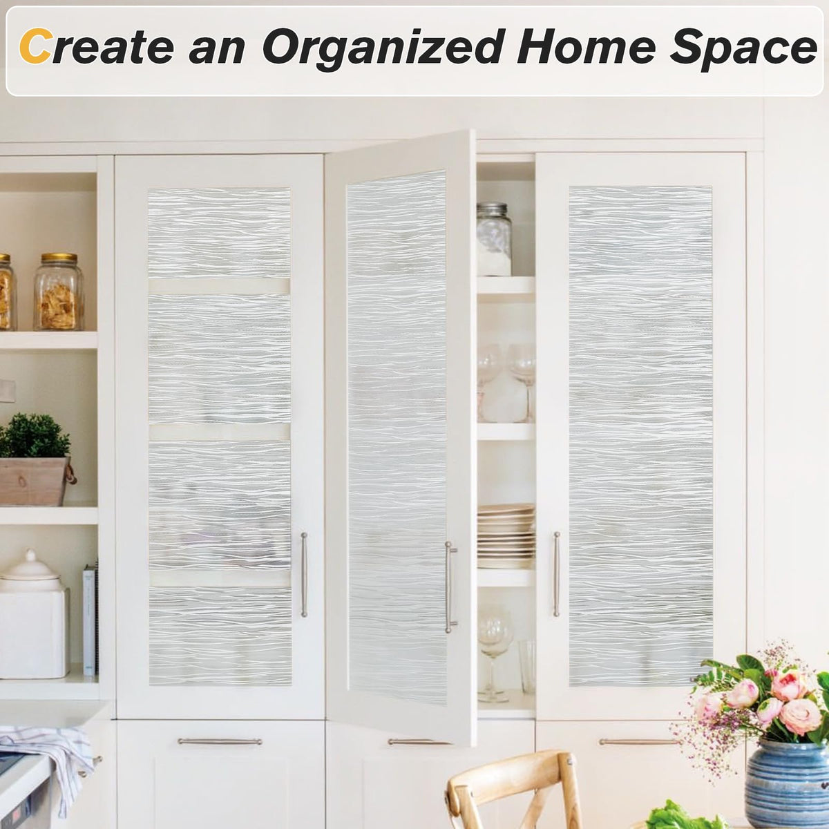Haton privacy film in the living room enhances privacy while keeping daylight.