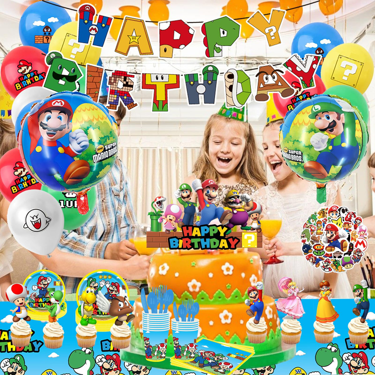 Hatraky 188pcs napkins to match the theme