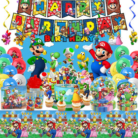 Hatraky birthday banner brightens the party entrance for a festive photo backdrop.