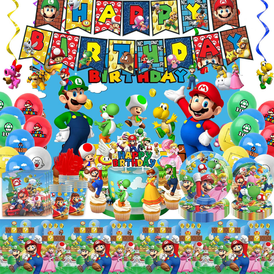Hatraky birthday banner brightens the party entrance for a festive photo backdrop.