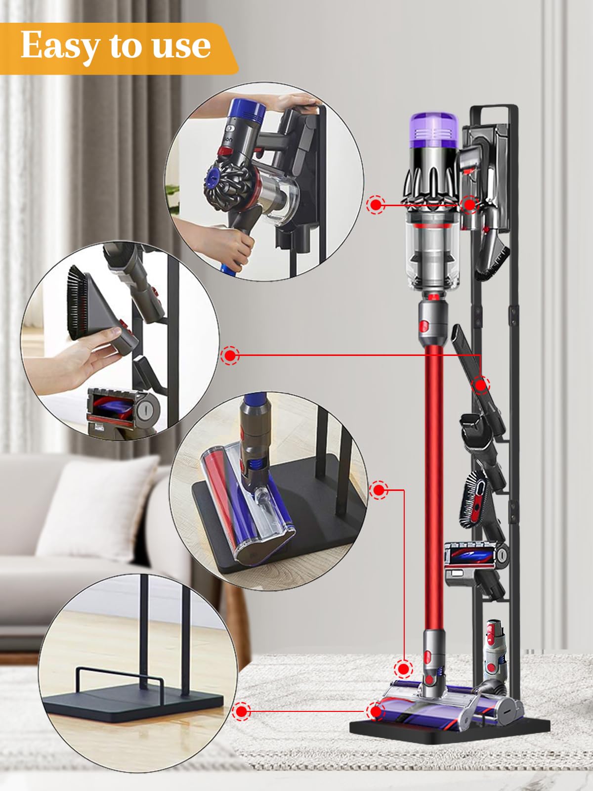 Haturi floor stand demonstrates easy assembly and space-saving design