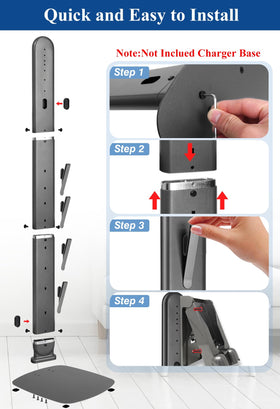 Haturi vacuum stand compact design fits tight spaces.