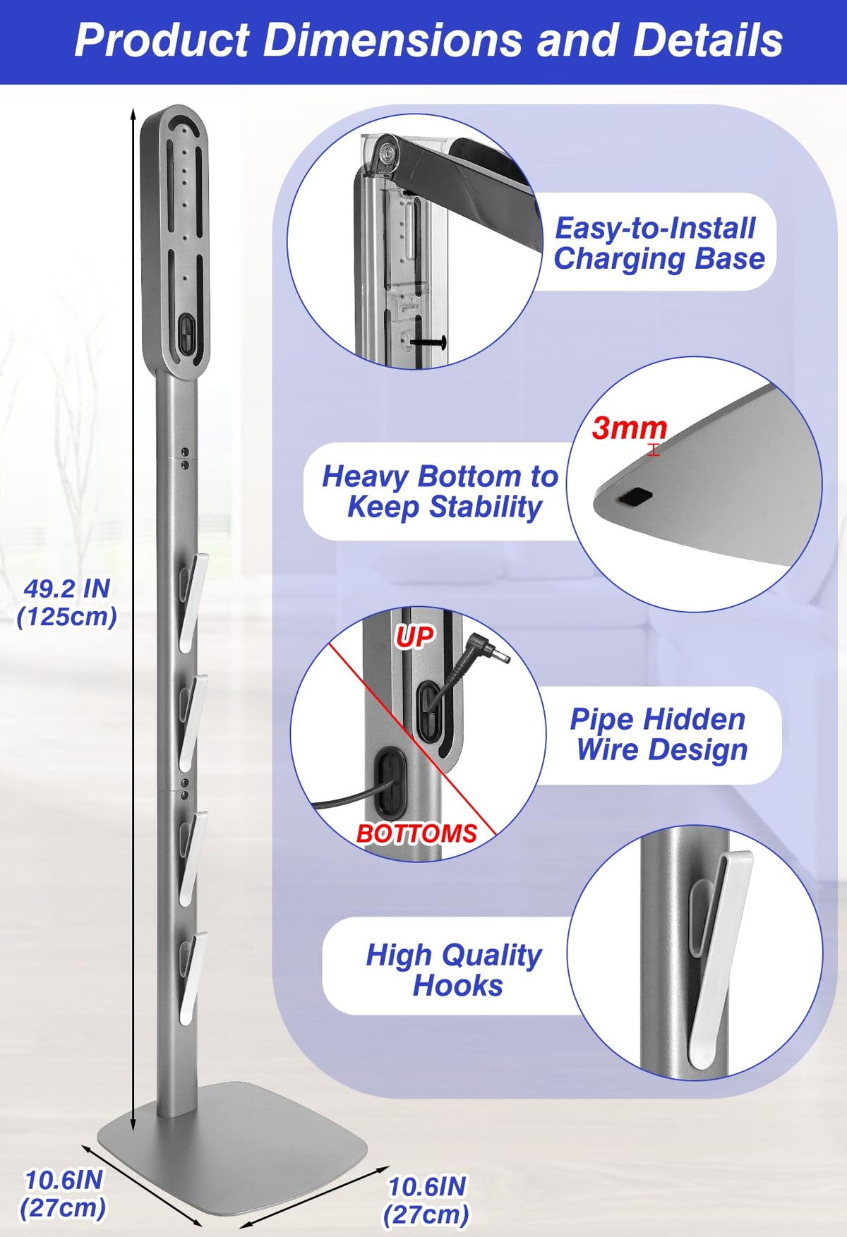 Haturi vacuum stand makes a practical gift for Dyson owners and home organizers.
