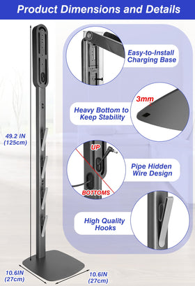 Metal frame closeup highlights durable construction and premium finish.