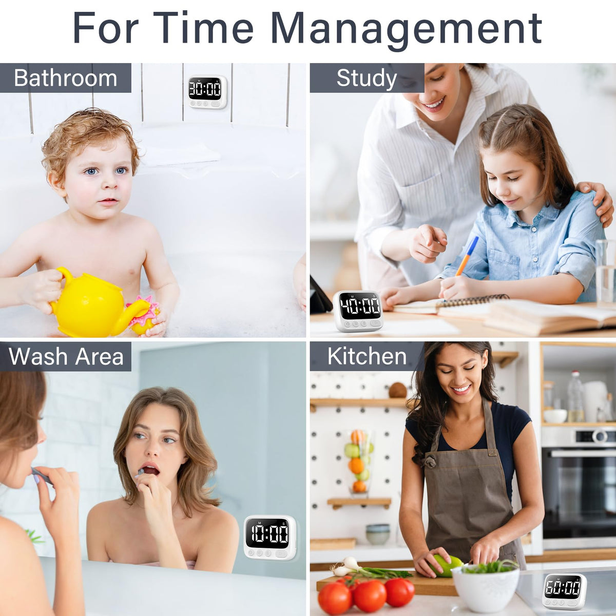 HAUKINIX countdown and stopwatch mode for cooking or workouts